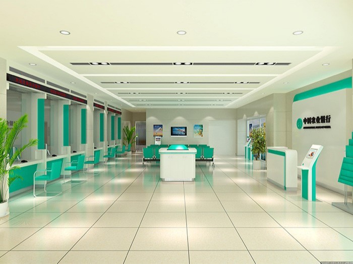 中國農(nóng)業(yè)銀行前臺(tái)亞克力展示架定制案例